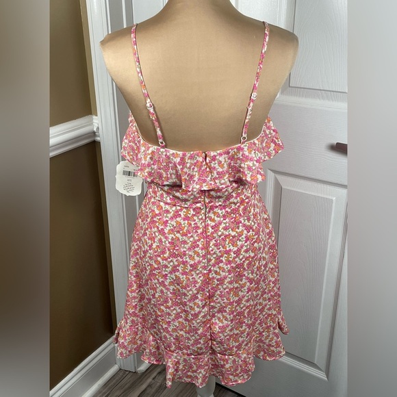 Altar'd State Floral Dress with Pink and Orange Accents NWT Medium - Picture 5 of 7